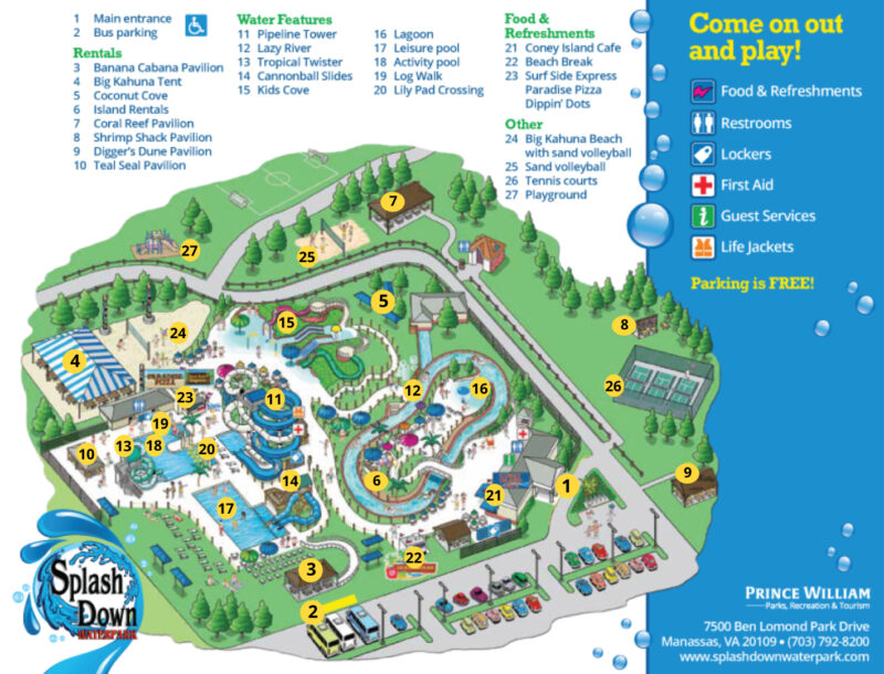 Park Map – SplashDown Waterpark